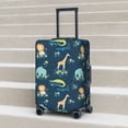 thumbnail image 6 of Susaid Tropical Animals Print Elastic Washable Suitcase Cover with Hidden Zipper, Fits 18-32 Inch Luggage for Protection During Travel-Small, 6 of 7