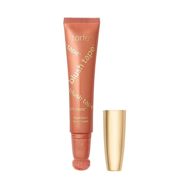 rubor líquido tarte blush tape - Maquillaje para mejillas en crema edificable Fórmula ligera Desenfoca la apariencia para un brillo radiante Vegano y libre de crueldad melocotón de tamaño completo
