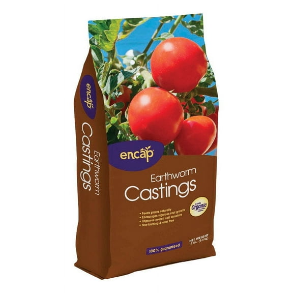 Earth Science 100% Pure Earthworm Castings Plant Food 12 lb