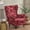 Burgundy, variant on KALAKALA Stretch Wing Chair Cover Floral Wingback Sofa Covers Elastic Armchair Slipcovers