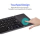 thumbnail image 2 of Mini teclado plegable inalámbrico BT con panel táctil Ultra delgado portátil, 2 of 8