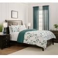 thumbnail image 3 of Chanasya Luxurious 3-Pieces Teal Blue Floral Duvet Bedding Sets, Queen, 3 of 3