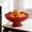 Red#413, variant on Tall Pedestal Fruit Bowl Plastic Decorative Snack Candy Nut Tray for Coffee Table or Kitchen, Shatterproof Durable Design, Multiple Colors