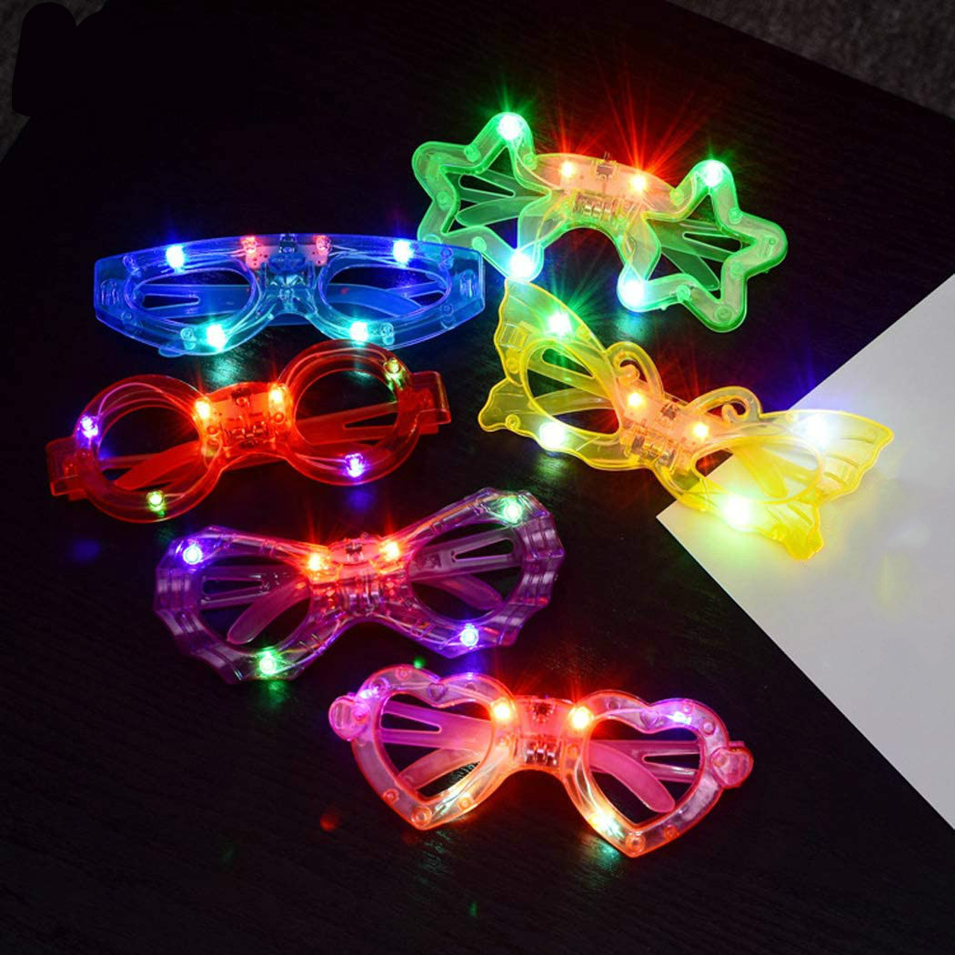 LED Light up Glasses for Kids Party Favors Glow Party Toy Assorted