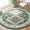 Green/Ivory, variant on SAFAVIEH Aspen Dedrick Southwestern Wool Area Rug, Green/Ivory, 7' x 7' Round