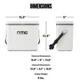thumbnail image 6 of RTIC 16 Qt 20-Can Road Trip Ice Chest Cooler, White & Grey, 6 of 8