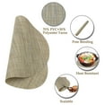 thumbnail image 7 of Uxcell Washable Placemat Heat- Cross Woven Mat Light Camel 18"x12" 4 Pack, 7 of 7