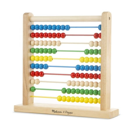 Abacus Olive - Melissa & Doug Abacus - Classic Wooden Educational Counting Toy With 100 Beads