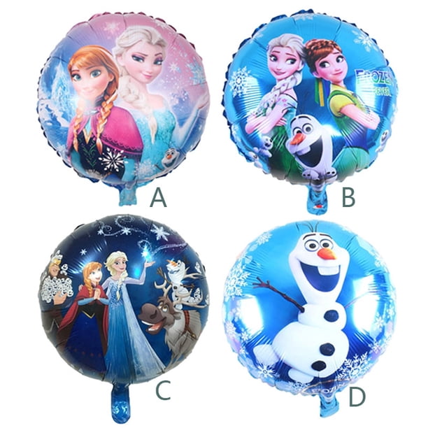 Globo Redondo De Princesa Frozen De 18 Pulgadas/Decoración De Fiesta De Cumpleaños/Juguetes Para Niños