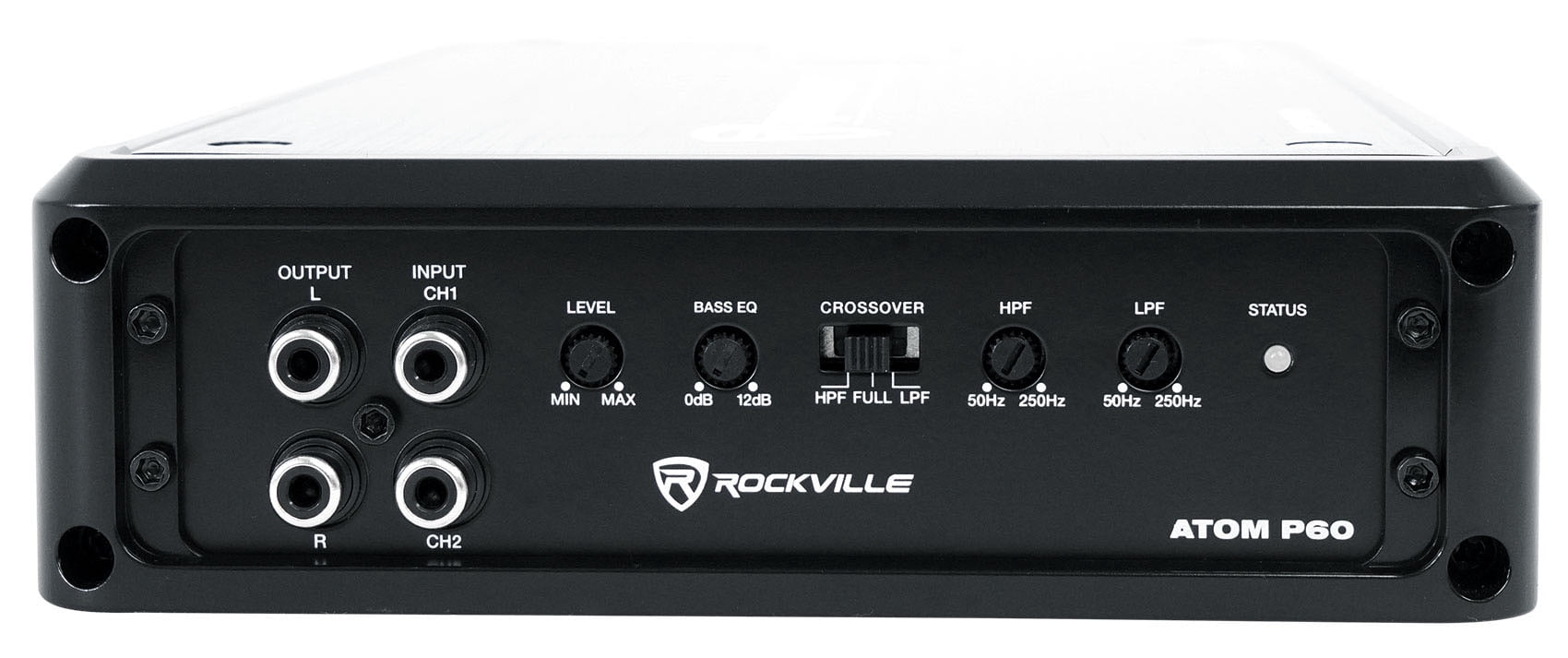 Rockville ATOM P60 4800 Watt Peak/1200w RMS 2 Channel Marine/Boat Amplifier Amp