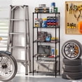 thumbnail image 4 of Costway 2 PCS Metal Storage Shelving Unit 750 LBS Storage Organizer with V-Shaped Rack, 4 of 9