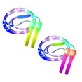 thumbnail image 2 of 2 Pack Led Skipping Rope Length Adjustable And Three Light Modes Speed ​​Skipping Rope For Kid, Light Show, Fitness, 2 of 5