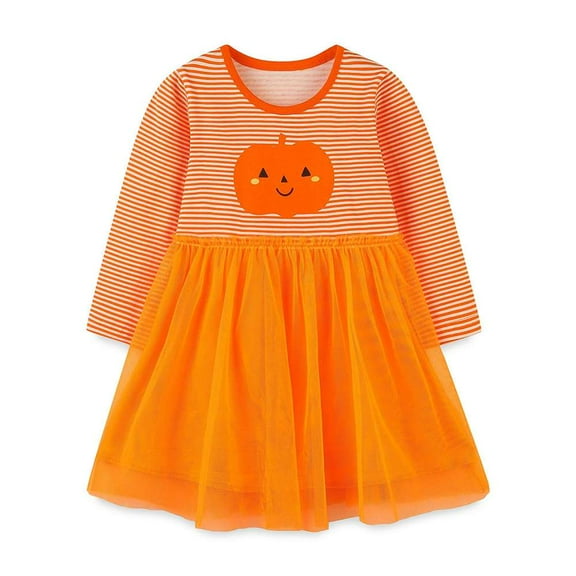 Aolyty Little Girls Colorful Dress Daily Casual Dresses 4T