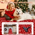 thumbnail image 6 of BERTHMEER Christmas Area Rug 5'X7' Red Rug Xmas Snowflake Kitchen Rug for Living Room Bedroom Dining Room Kitchen Laundry Low Pile Washable Non-slip Rug,Red, 6 of 7