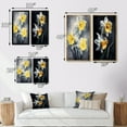 thumbnail image 4 of Designart "Nature s Impression of Daffodils in Yellow and Grey Tones I" Floral Framed Wall Art Set Of 2 - Yellow Floral Frame Gallery Set For Office Decor, 4 of 7