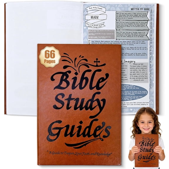 66-Page Bible Study Guides and Devotional Journal with Daily Scripture Quotes, Prayer Prompts, Cross-References, and Reflection Guides - A Comprehensive Year-Long Plan and Christian Gift