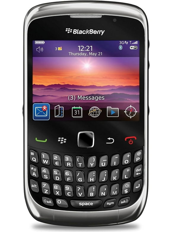 Blackberry 9300 Curve 3G Unlocked Phone with 2 MP Camera, Wi-Fi, Bluetooth, QWERTY Keypad and GPS--International Version with Warranty (Black)