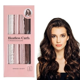 Heatless Curling Rod Headband No Heat Curl Ribbon with Hair Clips and Scrunchie Sleeping Curls Silk Ribbon Hair Rollers