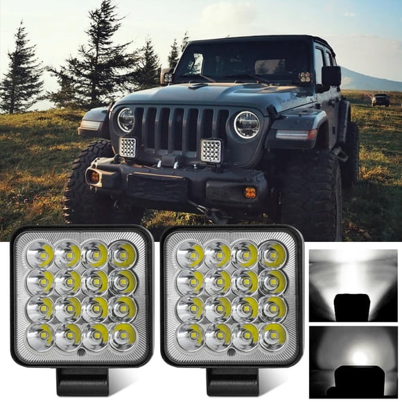 Luz De Trabajo Led Cuadrada Impermeable Luces De Conducción Todoterreno Para Camiones Tractores 3.3In 160W Cateissary VI012436-02