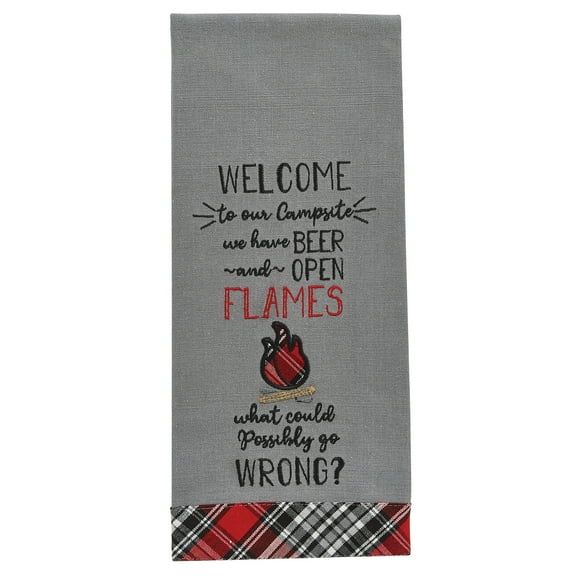 Park Designs Beer And Open Flames Dishtowel