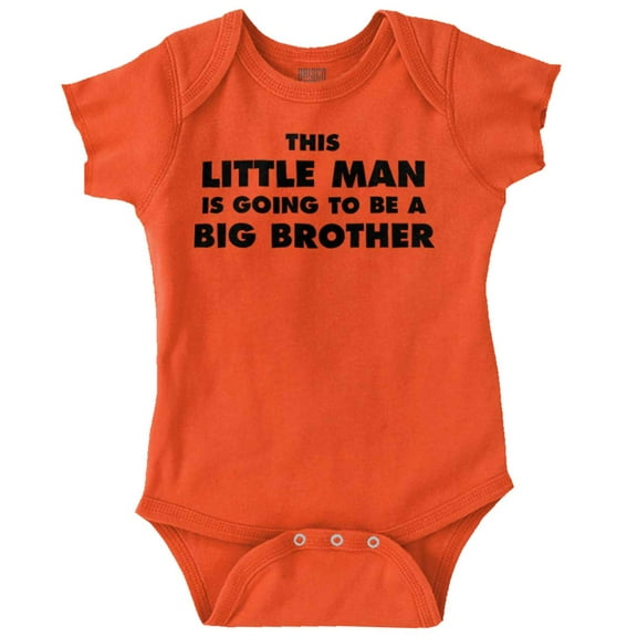 Little Man Going to Be a Big Brother Bodysuit Jumper Boys Infant Baby Brisco Brands 12M