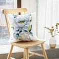 thumbnail image 5 of LALILO Throw Pillow Covers Blue Watercolor Flowers Colorful Artist Bloom Cushion Cover 18" x 18", 2 Pack, 5 of 6