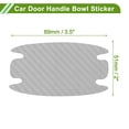 thumbnail image 2 of Unique Bargains Universal 51x89mm Car Door Cup Protector Sticker Anti-Scratches+Auto Door Handle Protective Film 1 Set Silver Tone, 2 of 6