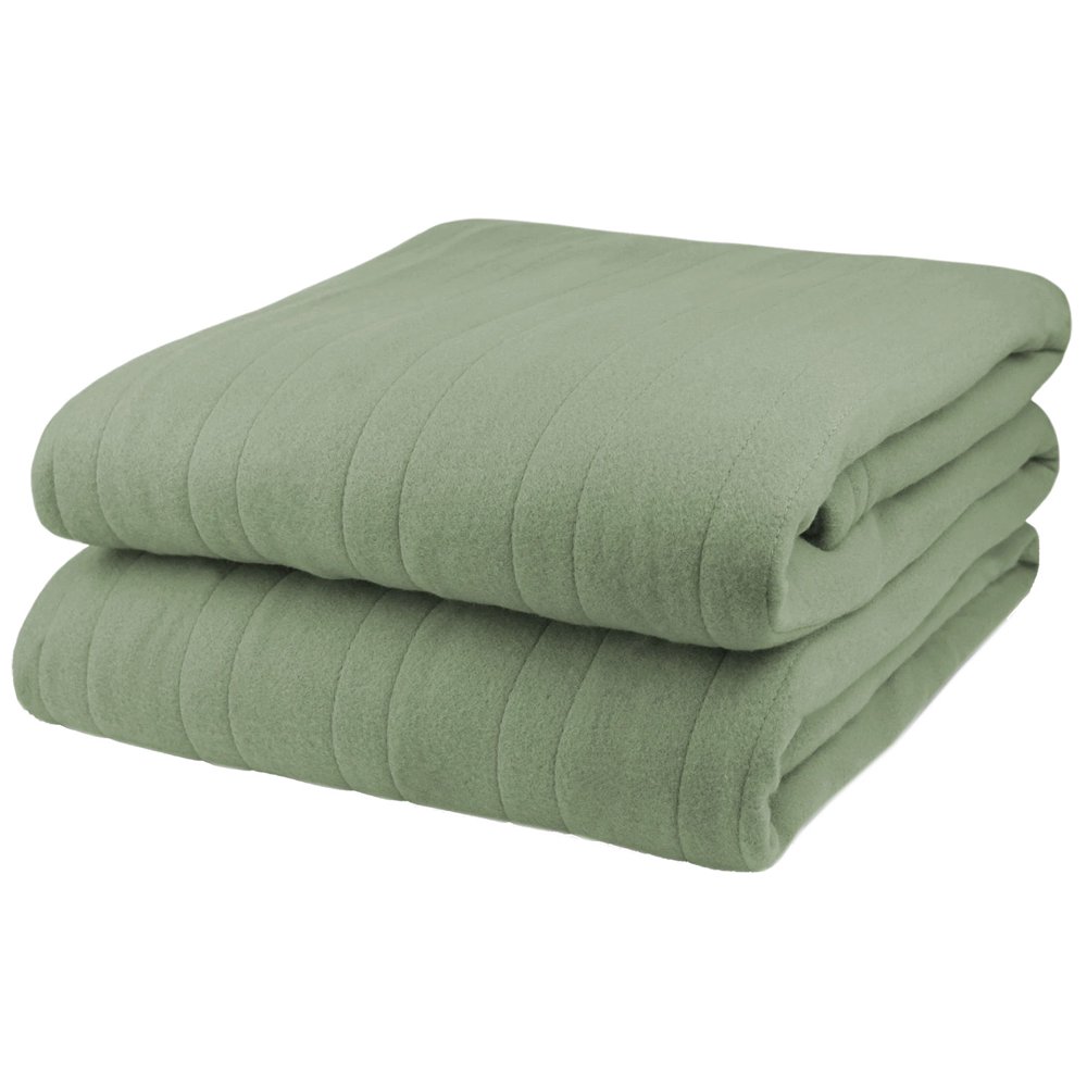 Pure Warmth Comfort Knit Fleece Electric Heated Warming Throw Blanket