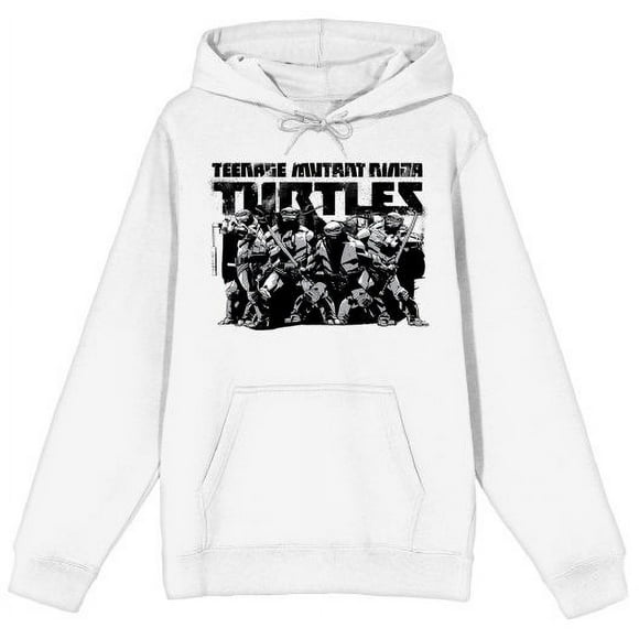 Teenage Mutant Ninja Turtles Group Shot White Hoodie