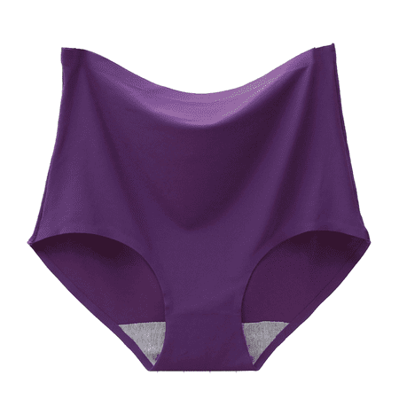 Fulorrnie Underwear for Women High Waisted Seamless No Show Breathable Panties Cute Elastic Waist Moisture Wicking Comfort Panty  PP1  XL