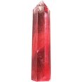thumbnail image 1 of Healeved Natural Red Fluorite Quartz Crystal Wand Decor Hexagonal Point Crystal Point Stone Treatment Stone for Energy Balance, Decoration, 1 of 3