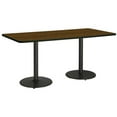 thumbnail image 3 of KFI Studios Mode 3.5' x 6' Dining Table, Walnut, Black Base, 3 of 3