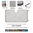 thumbnail image 4 of Windshield Sun Shade -Beach Design Foldable Car Front Window Sunshade for Cars SUV Truck Heat Blocker Visor Protector Blocks Max UV Rays and Keeps Your Vehicle Cool 51"x28", 4 of 7