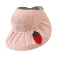 thumbnail image 2 of POINTERTECK Adjustable Summer Kids Sun Hat, Outdoor Beach Play Hat, UPF 50+UV Sun Protection Hats, Double Sides Wide Brim Breathable Bucket Hat for 3-8 Years Old Boys and Girls, Pink, 2 of 7