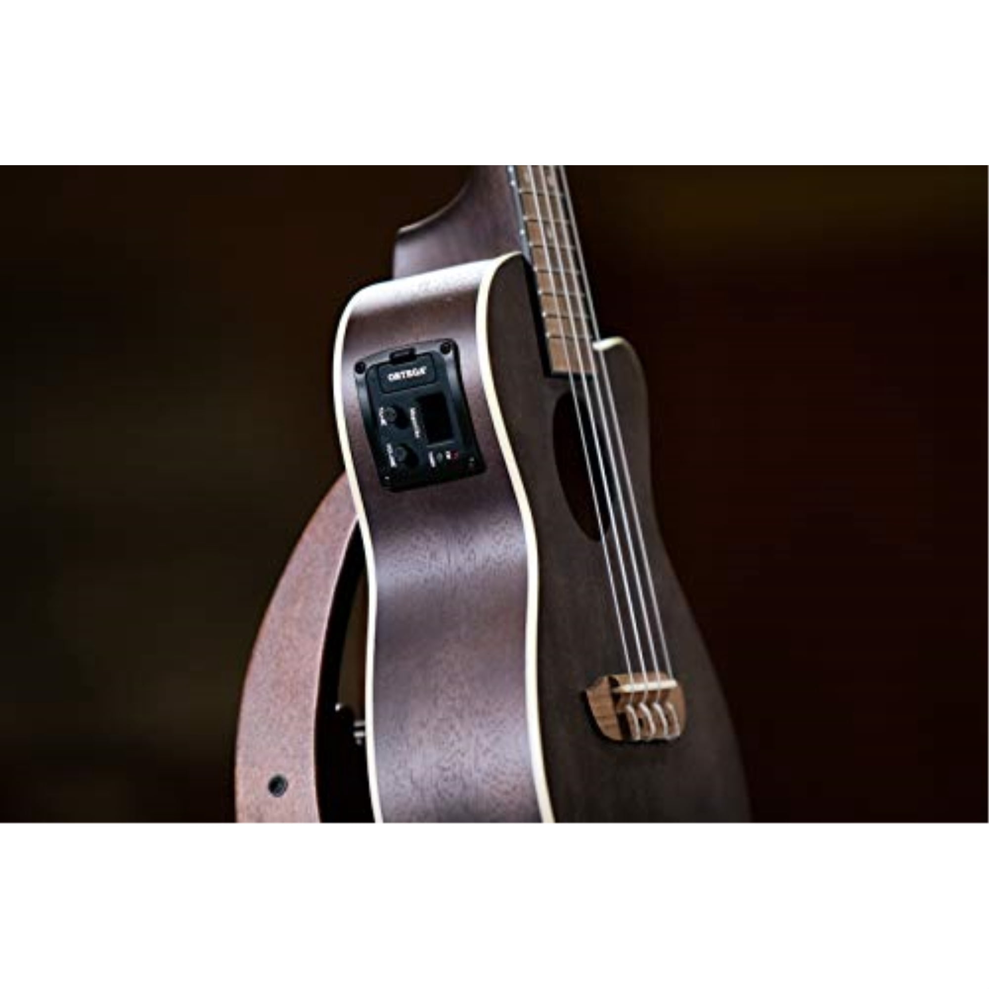 Ortega RUDAWN Earth Series Concert Ukulele Transparent Tequila Sunburst Coal Black
