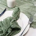thumbnail image 3 of Holzlrgus Cheesecloth Napkins Set of 6, 20 x 20 Inch Gauze Dinner Cloth Napkins, Handmade Square Rustic Table Napkins for Parties Weddings Event Family Dinner Boho Boho Decoration, Sage Green, 3 of 7