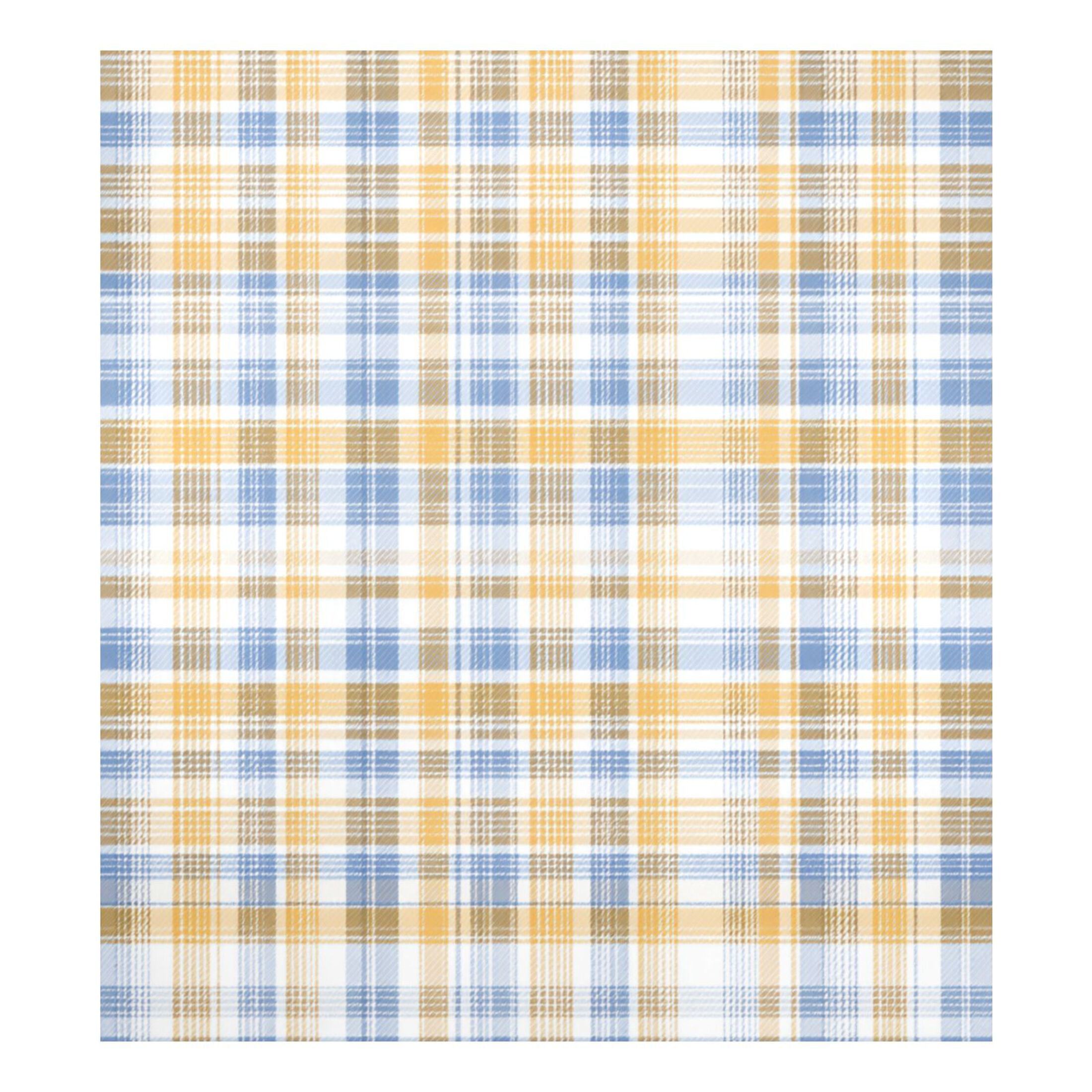 Dishwasher Magnetic Refrigerator Magnet Cover Sticker Home Decorative 23"x26" Yellow and Blue Tartan