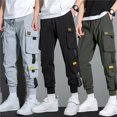 thumbnail image 2 of Pantalones Cargo Harem para hombre, ropa deportiva táctica para correr, chándales de talla grande 3xl, primavera y verano, 2023, 2 of 4