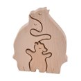 thumbnail image 1 of Mgaxyff Wooden Animal Ornament, Mini Wooden Rabbits Statue  Handcrafted For Home Decoration , 1 of 8