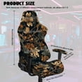 thumbnail image 2 of Whosucclay Hunting Camo Forest Print Gaming Chair Cover, Stretchable Elastic Computer Desk Chair Cover with Armrest Covers, 4Pcs Soft Non Fading Office Chairs Covers Slipcovers, 2 of 8