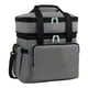 thumbnail image 1 of Bolsa de enfriador aislado Bolsa térmica portátil impermeable al agua multifuncional doble capa expandible para excursionistas para viajes de día de gris, 1 of 8