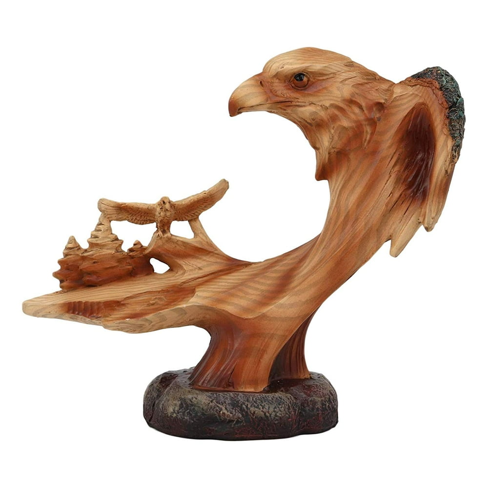 Ebros American Pride Bald Eagle Bust with Soaring Eagles Nature ...