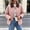 Pink, variant on Quilted Barn Jacket for Women Lightweight Corduroy Collar Button Front Puffer Jacket Fall Winter Casual Outerwear with Pockets Khaki S