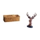 thumbnail image 5 of Elegante caja de pañuelos con forma de cabeza de ciervo, soporte para control remoto y adorno de resina para dormitorio, cocina, mesita de noche., 5 of 8