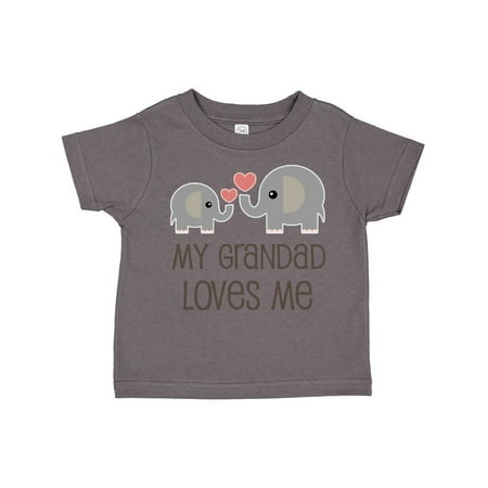 

Inktastic My Grandad Loves Me Gift Toddler Boy or Toddler Girl T-Shirt