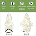 thumbnail image 6 of Salouo Elegant Gold Leaf Pattern Pattern Small Dog Hoodie Sweatshirts Dog Clothes Coat Clothing Puppy Sweater Outfit Pullover Pet Winter Coat Sweater Outfit-XX-Large, 6 of 7