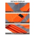 thumbnail image 2 of Ubon Men's 3-Pack Hi Vis Shirt Long Sleeve Shirt Reflective Construction Shirt Orange M, 2 of 9