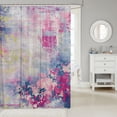 thumbnail image 2 of Watercolor Shower Curtain,Modern Abstract Bathroom Shower Curtain Sets,Purple Blue Tie Dye Ombre Waterproof Bathroom Curtains,Contemporary Grunge Bath Curtain (Purple Blue,72"Wx84"L), 2 of 6