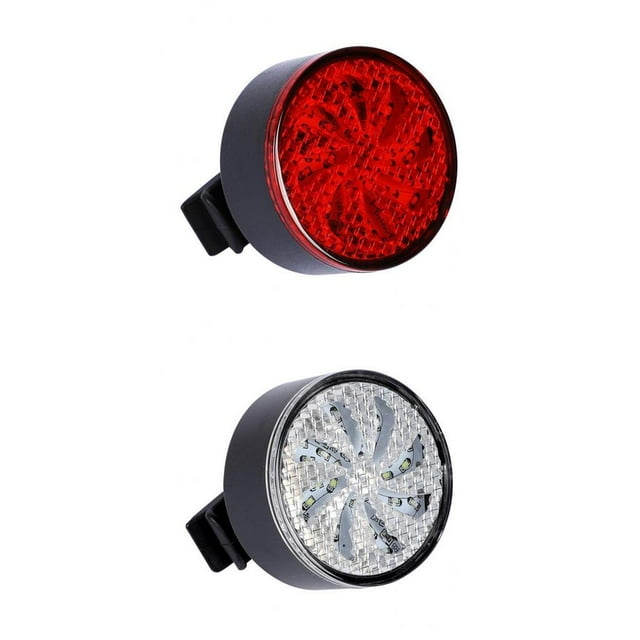 2Pcs Luz trasera de USB recargable 7 modos de lámpara Correa fácil de instalar