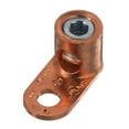 OneHole, Copper, Single Barrel Post Lug, Straight Tongue, TinPlated